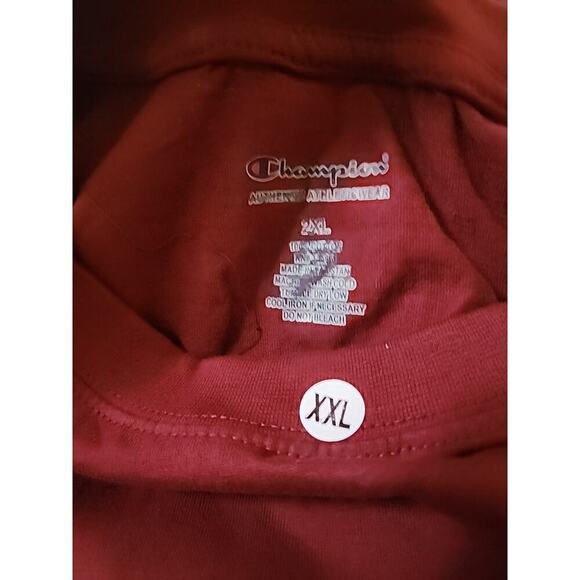 Champion Performance Short Sleeve T-shirt, Maroon 2XL ATHLETIC WEAR NEW A131 - Picture 2 of 4
